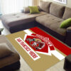 San Francisco 49ers Rug NFL Area Rug Bedroom Rug Indoor Indoor Rug Rectangle Carpet san francisco 49ers rug bathroom rug floor rug regtangle carpet home decor ver 1811
