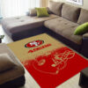 San Francisco 49ers Rug NFL Area Rug Bathroom Rug Indoor Indoor Rug Rectangle Carpet san francisco 49ers rug bathroom rug floor rug regtangle carpet home decor ver 1812