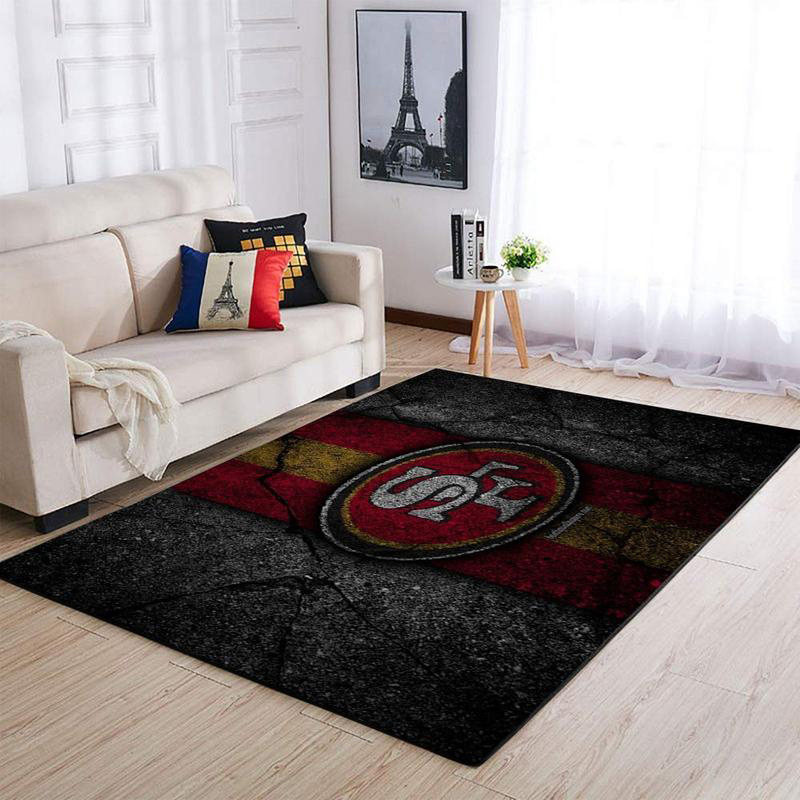 San Francisco 49ers Area Rug NFL Area Rug Bedroom Rug Indoor Rug Rectangle Carpet