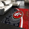 san francisco 49ers rug bathroom rug floor rug regtangle carpet home decor ver 1824