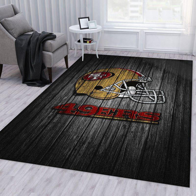 San Francisco 49ers Rug NFL Area Rug Bathroom Rug Indoor Rugs Rectangle Carpet
