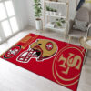 san francisco 49ers rug bathroom rug floor rug regtangle carpet home decor ver 1834