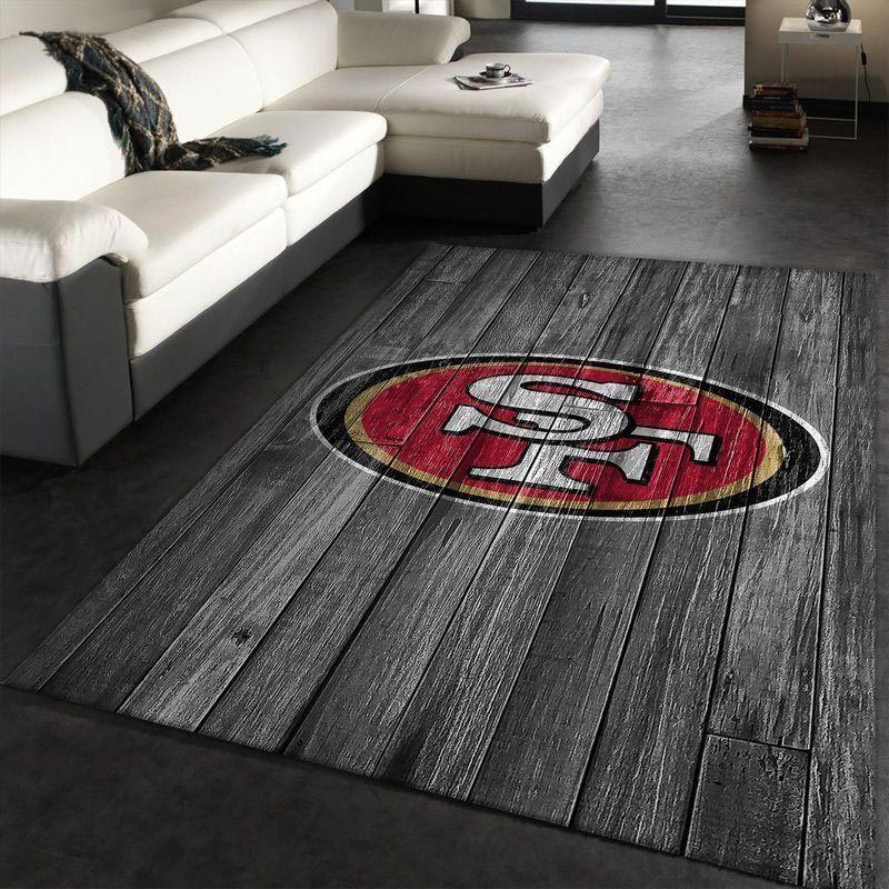 San Francisco 49ers Rug NFL Area Rug Bathroom Rugs Indoor Rug Rectangle Carpet