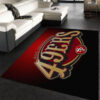 San Francisco 49ers Rug NFL Area Rug Living Room Area Rug Indoor Rug Rectangle Carpet san francisco 49ers rug bathroom rug floor rug regtangle carpet home decor ver 1838
