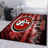 san francisco 49ers rug bathroom rug floor rug regtangle carpet home decor ver 1861