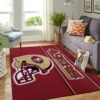 San Francisco 49ers Area Rug NFL Area Rug Dining Room Rugs Indoor Rug Rectangle Carpet san francisco 49ers rug living room rug floor rug regtangle carpet home decor ver 1877