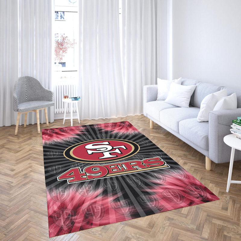 San Francisco 49ers Area Rug NFL Area Rug Living Room Area Rug Indoor Rug Rectangle Carpet