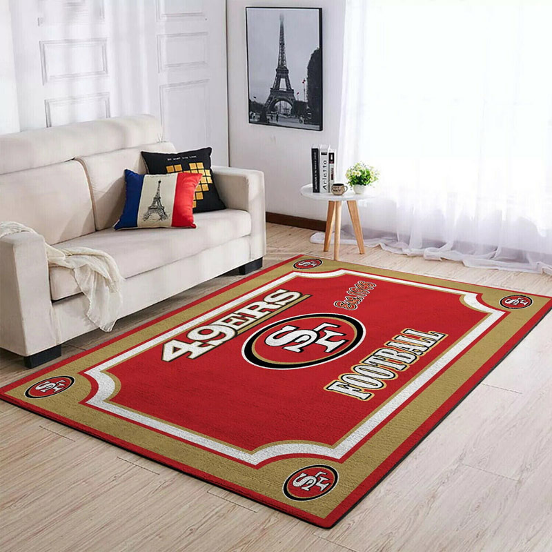 San Francisco 49ers Rug NFL Area Rug Bathroom Rugs Indoor Indoor Rug Rectangle Carpet