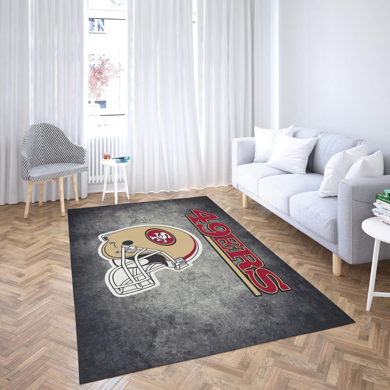 San Francisco 49ers Area Rug NFL Area Rug Living Room Area Rug Indoor Rugs Rectangle Carpet