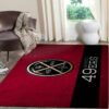 San Francisco 49ers Area Rug NFL Area Rug Living Room Rug Indoor Rugs Rectangle Carpet san francisco 49ers rugs living room rug floor rug regtangle carpet home decor ver 1892