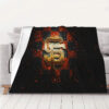 San Francisco Giants Blankets Sherpa Blanket Throw Blanket san francisco giants blankets sherpa blanket throw blanket v19