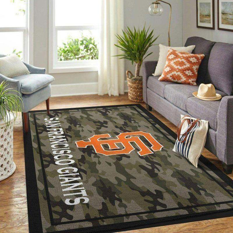 San Francisco Giants Rug MLB Area Rug Living Room Area Rug Indoor Indoor Rug Rectangle Carpet
