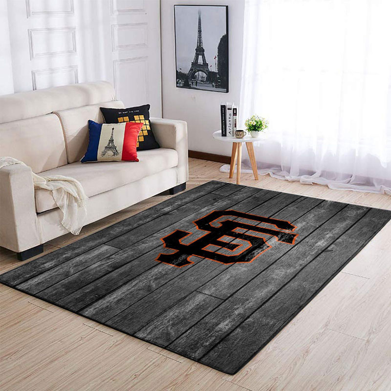 San Francisco Giants Area Rug MLB Area Rug Dining Room Rugs Indoor Rugs Rectangle Carpet