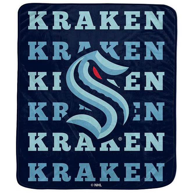 Seattle Kraken Blanket FLeece Blanket Throw Blanket