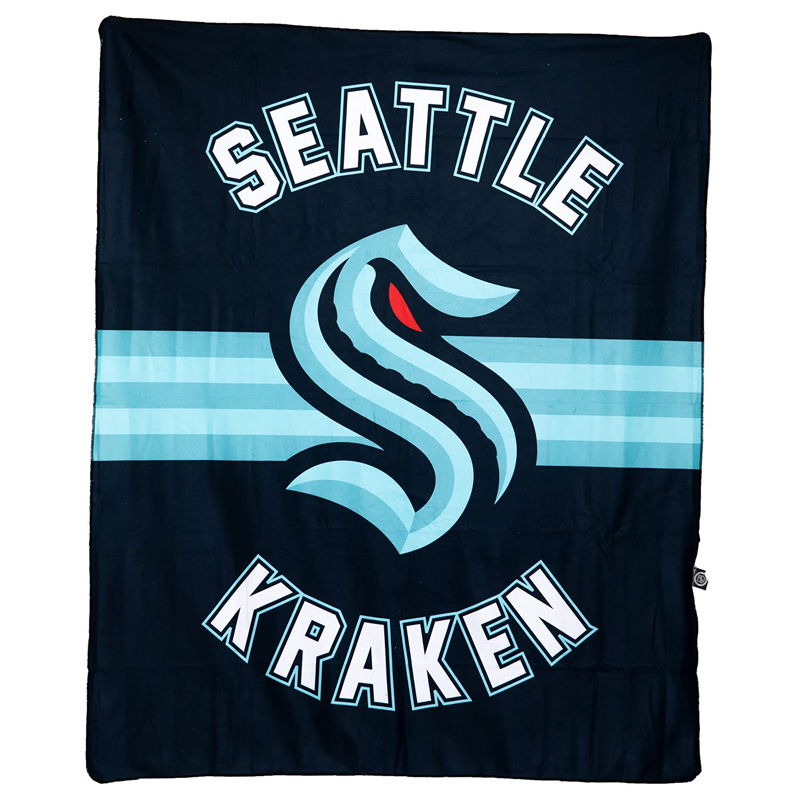 Seattle Kraken Blankets Sherpa Blanket Throw Blanket