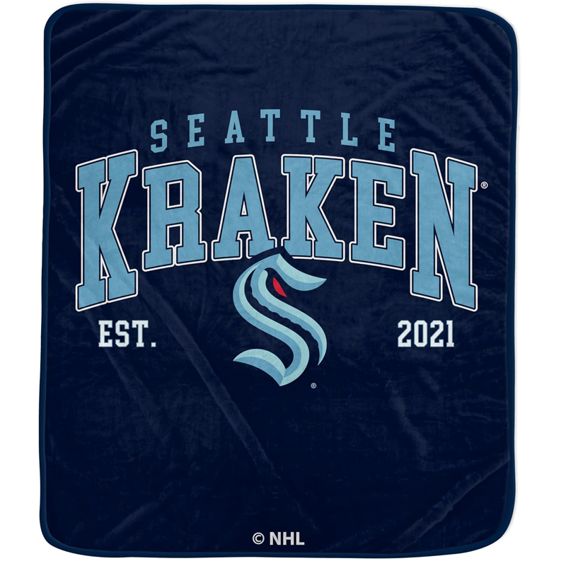 Seattle Kraken Blankets Sherpa Blanket Throw Blanket