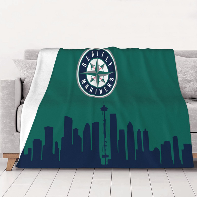 Seattle Mariners Blanket FLeece Blanket Throw Blanket