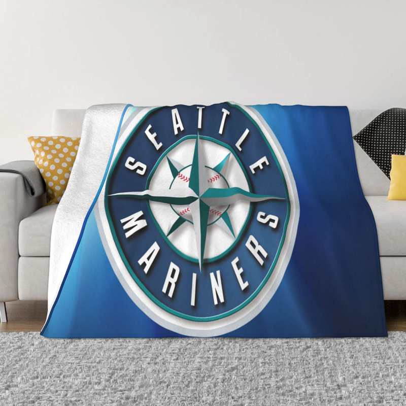 Seattle Mariners Blanket FLeece Blanket Throw Blanket