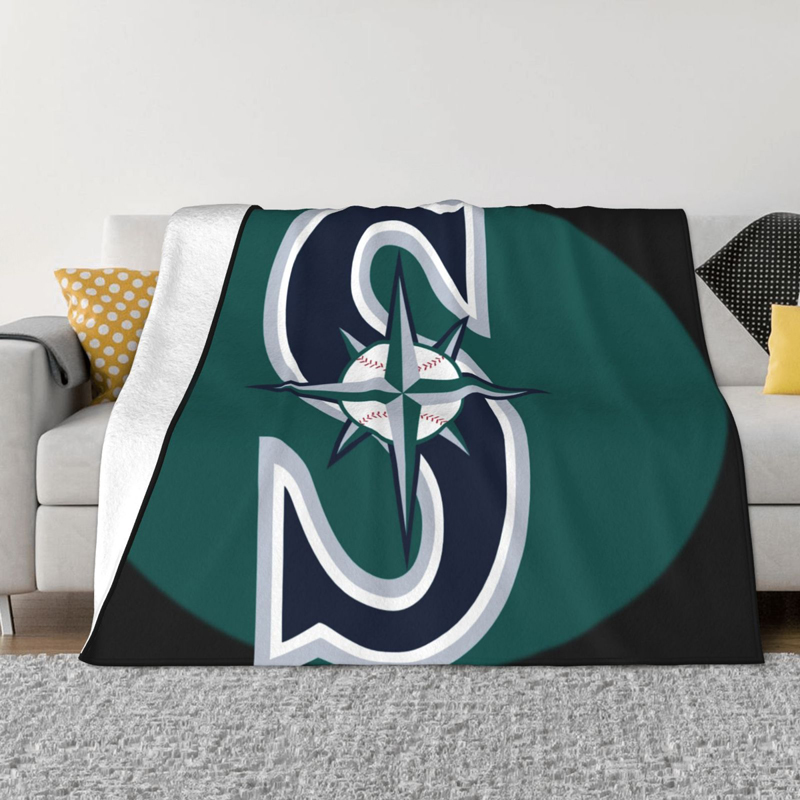 Seattle Mariners Blanket FLeece Blanket Throw Blanket