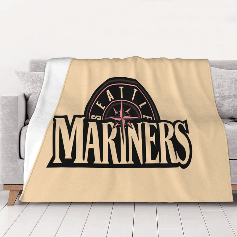 Seattle Mariners Blanket Sherpa Blanket Throw Blanket