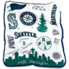 Seattle Mariners Blanket Sherpa Blanket Throw Blanket seattle mariners blanket sherpa blanket throw blanket v17