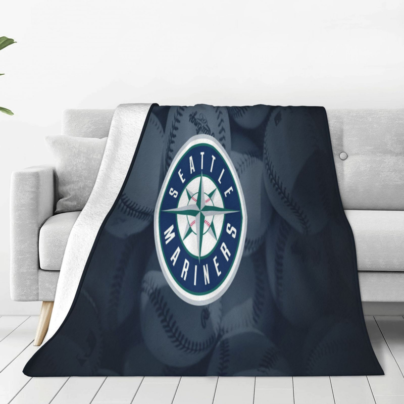 Seattle Mariners Blanket Sherpa Blanket Throw Blanket