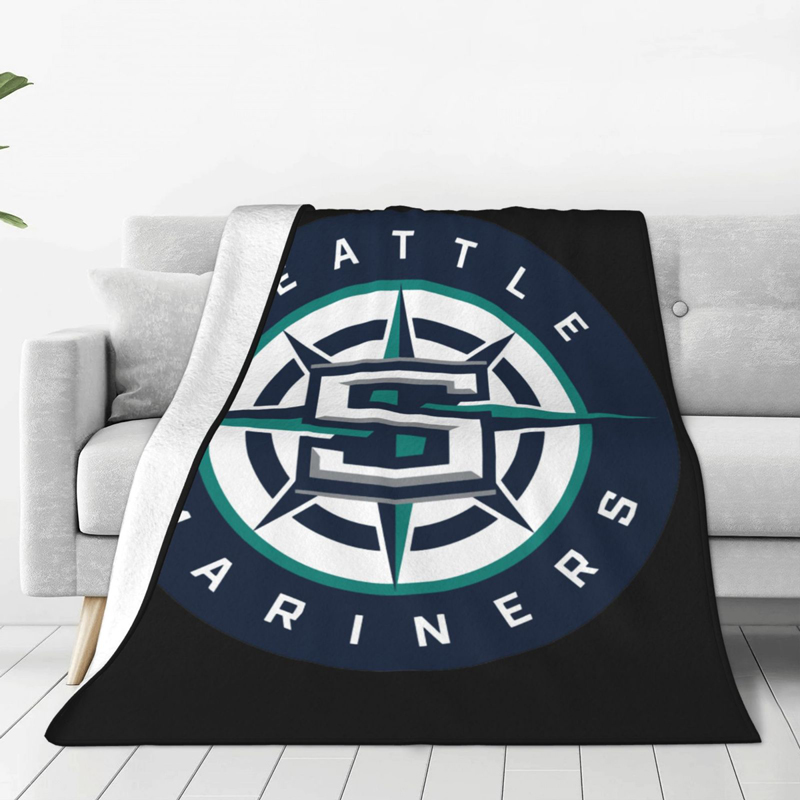 Seattle Mariners Blanket Sherpa Blanket Throw Blanket