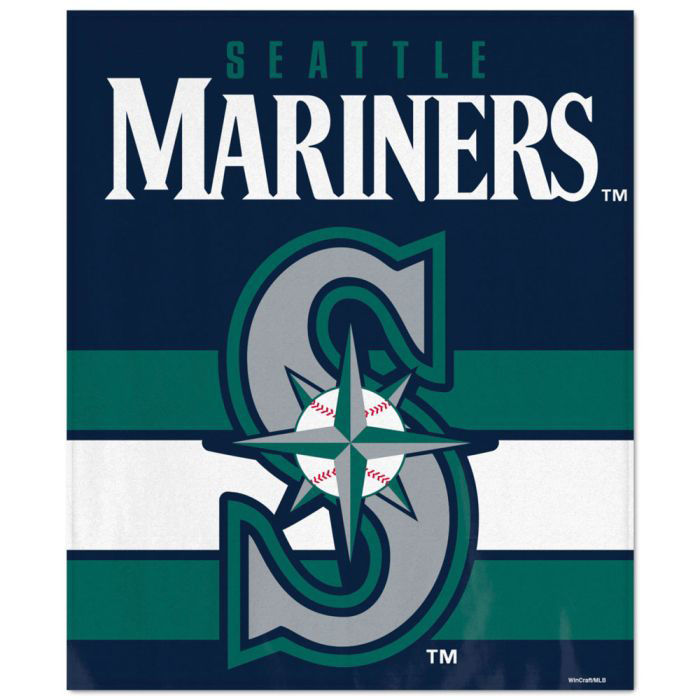 Seattle Mariners Blanket Sherpa Blanket Throw Blanket