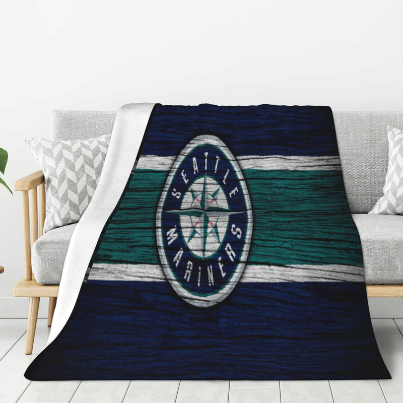 Seattle Mariners Blankets Sherpa Blanket Throw Blanket