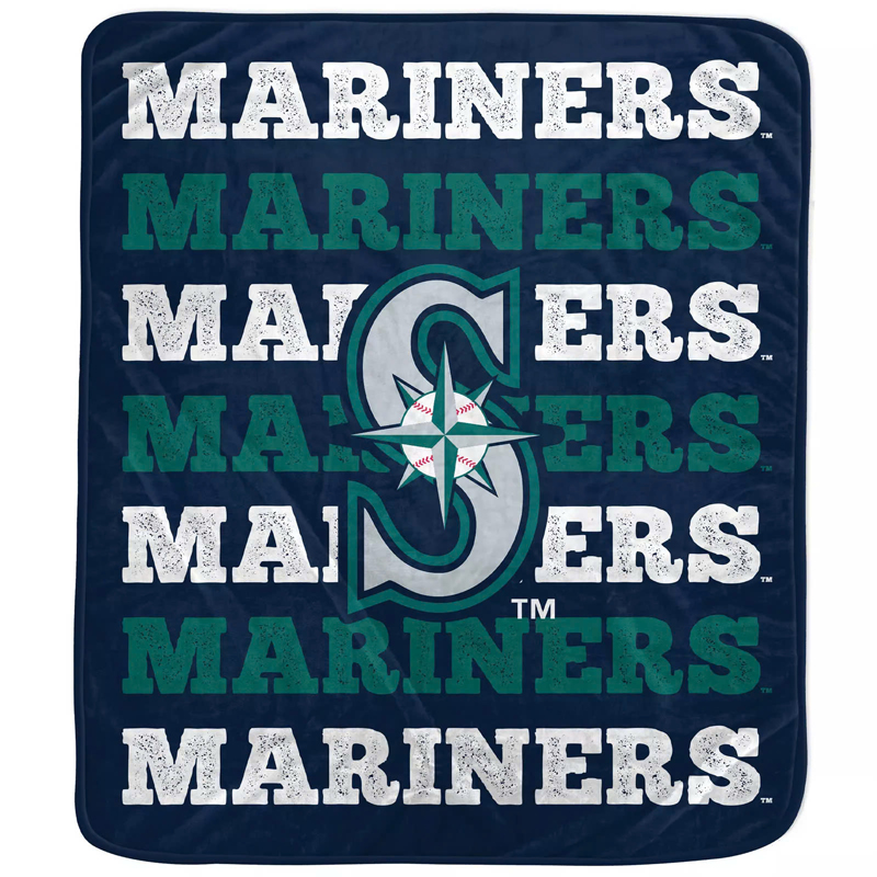 Seattle Mariners Blankets Sherpa Blanket Throw Blanket