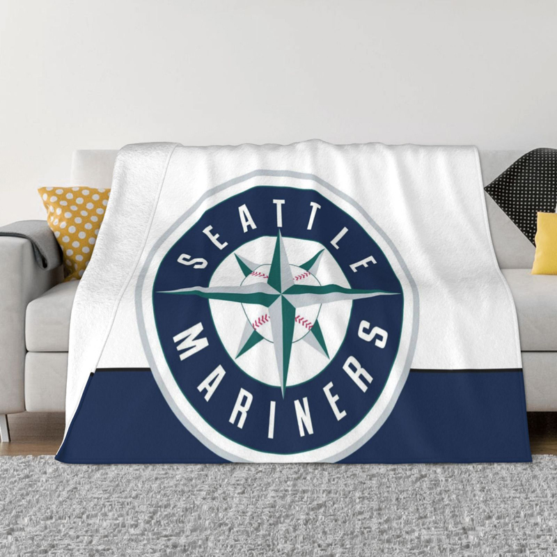 Seattle Mariners Blankets Sherpa Blanket Throw Blanket