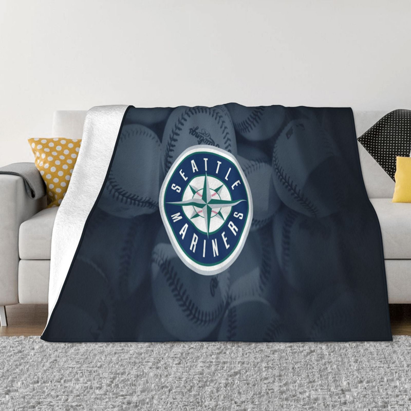 Seattle Mariners Blankets Sherpa Blanket Throw Blanket