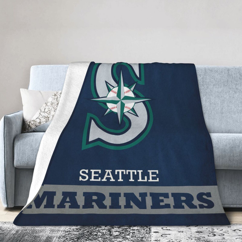 Seattle Mariners Blankets Sherpa Blanket Throw Blanket