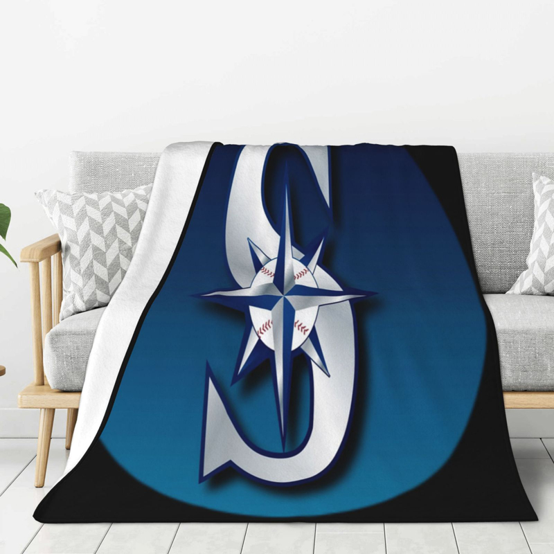 Seattle Mariners Blankets Sherpa Blanket Throw Blanket
