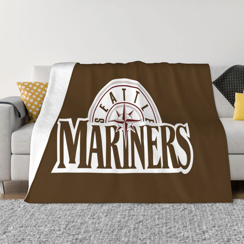 Seattle Mariners Blankets Sherpa Blanket Throw Blanket