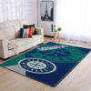 Seattle Mariners Area Rug MLB Area Rug Living Room Rug Indoor Rugs Rectangle Carpet seattle mariners rug living room carpet regtangle carpet floor decor home decor ver 359