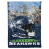 Seattle Seahawks Blanket FLeece Blanket Throw Blanket seattle seahawks blanket fleece blanket throw blanket v13
