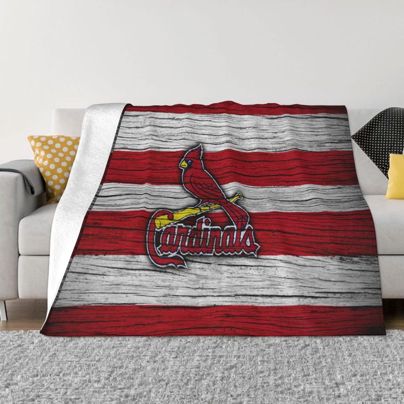 St Louis Cardinals Blankets Sherpa Blanket Throw Blanket