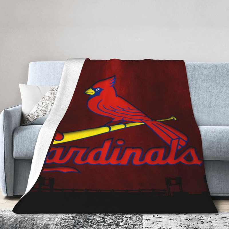 St Louis Cardinals Blankets Sherpa Blanket Throw Blanket