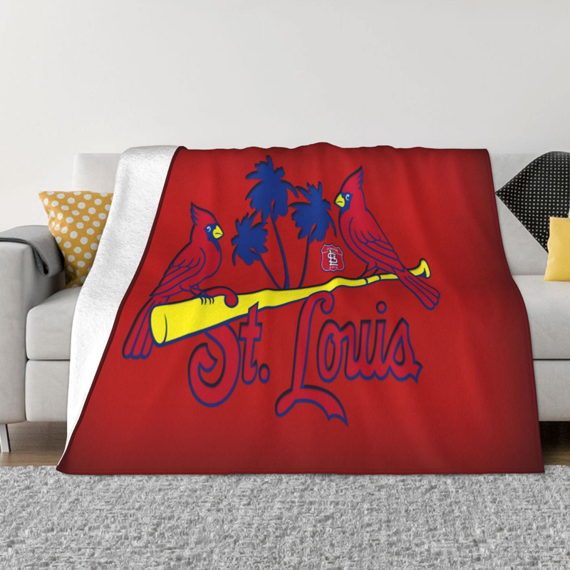 St Louis Cardinals Blankets Sherpa Blanket Throw Blanket