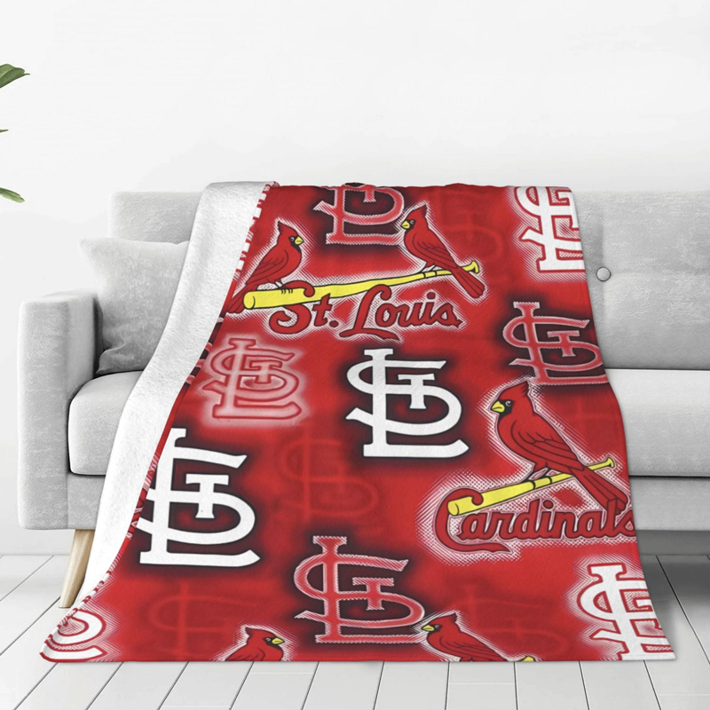 St Louis Cardinals Blankets Sherpa Blanket Throw Blanket