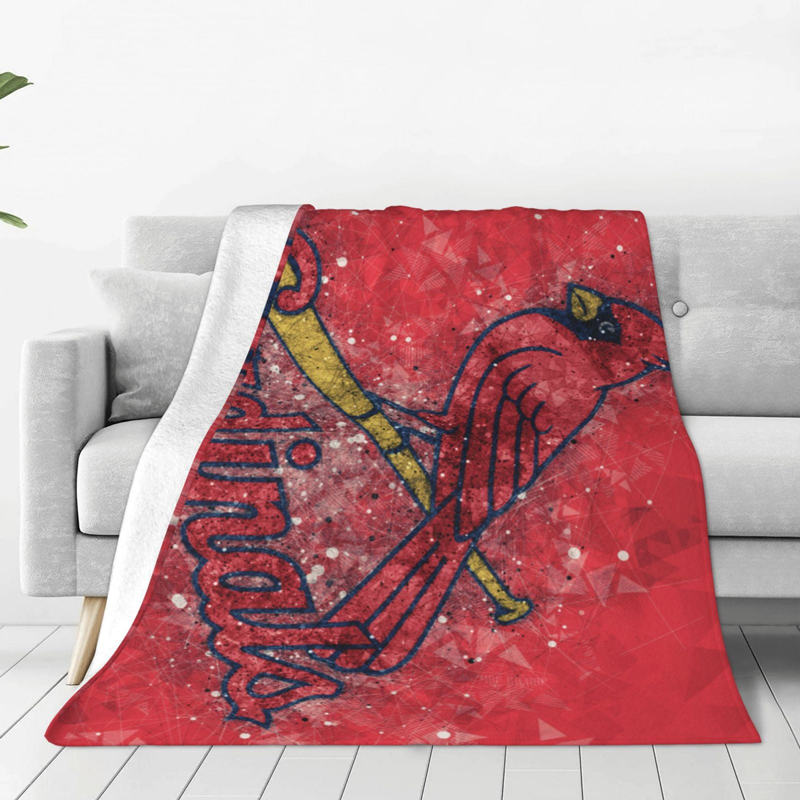 St Louis Cardinals Blankets Sherpa Blanket Throw Blanket