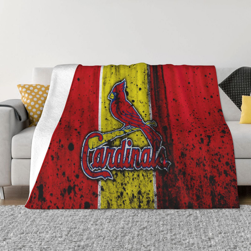 St Louis Cardinals Blankets Sherpa Blanket Throw Blanket