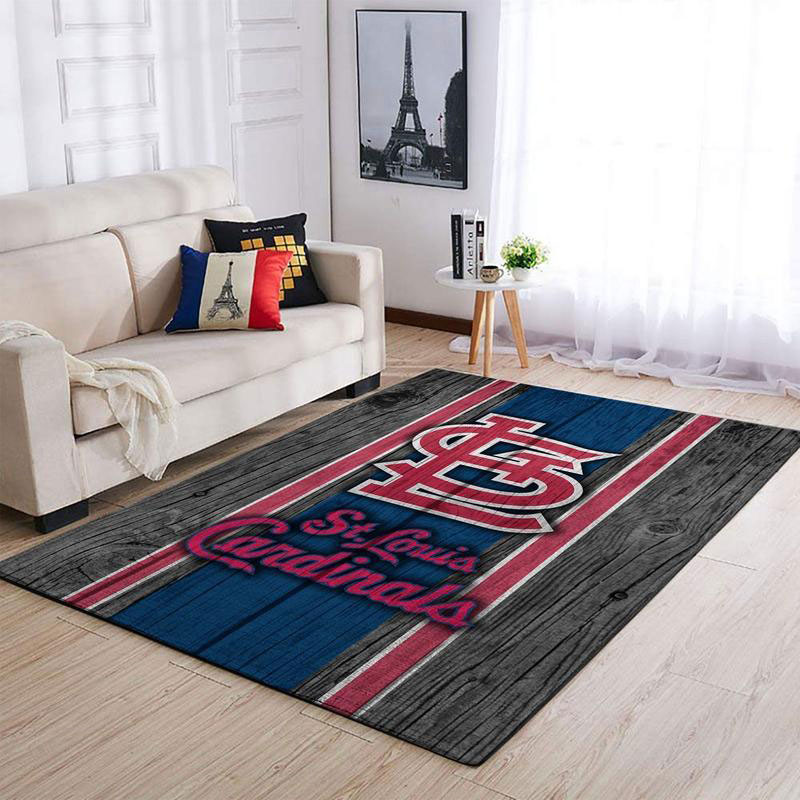 St Louis Cardinals Rug MLB Area Rug Dining Room Rug Indoor Indoor Rug Rectangle Carpet