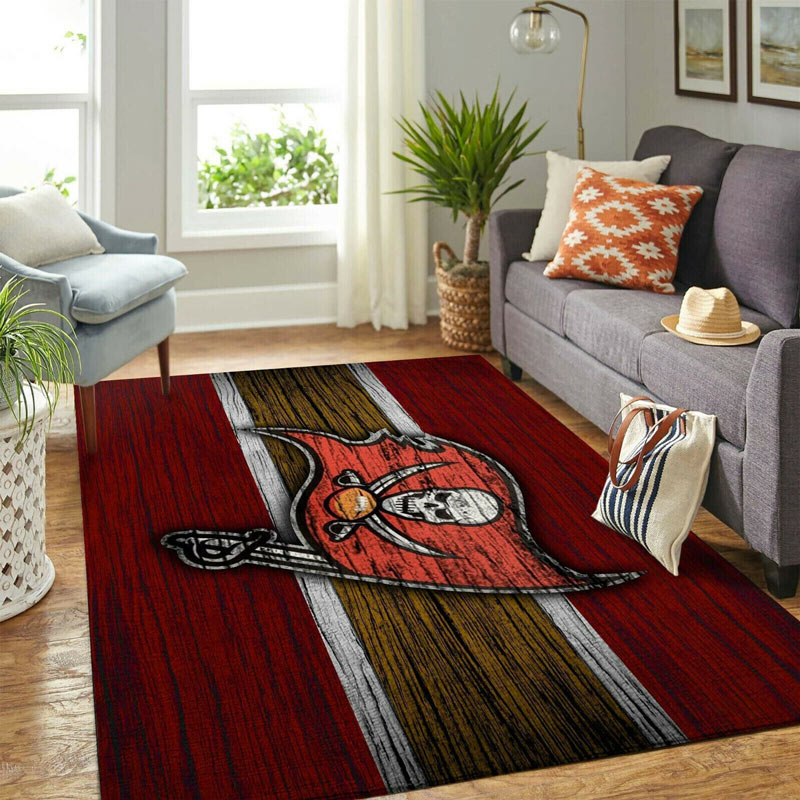 Tampa Bay Buccaneers Area Rug NFL Area Rug Bathroom Rugs Indoor Rugs Rectangle Carpet