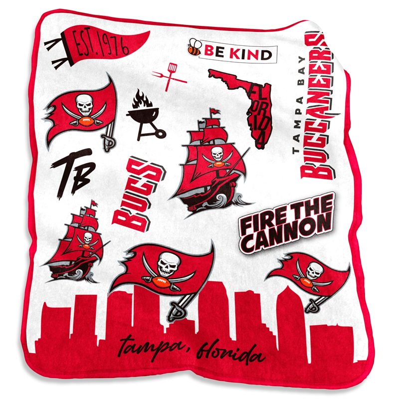 Tampa Bay Buccaneers Blanket Sherpa Blanket Throw Blanket