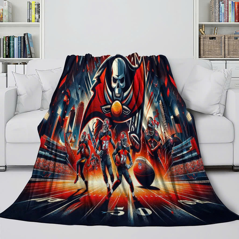 Tampa Bay Buccaneers Blanket Sherpa Blanket Throw Blanket