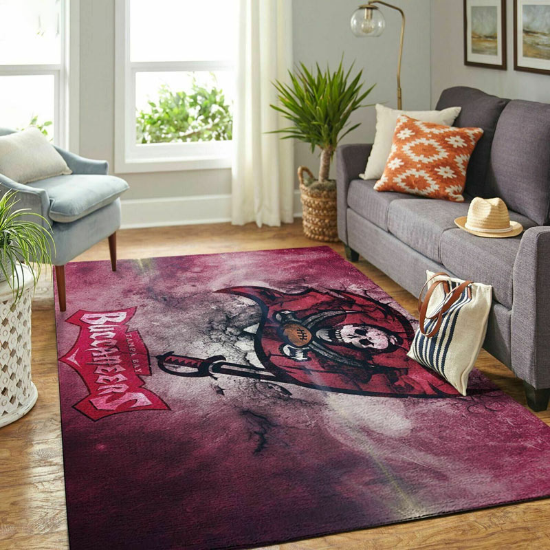 Tampa Bay Buccaneers Area Rug NFL Area Rug Dining Room Rugs Indoor Indoor Rugs Rectangle Carpet