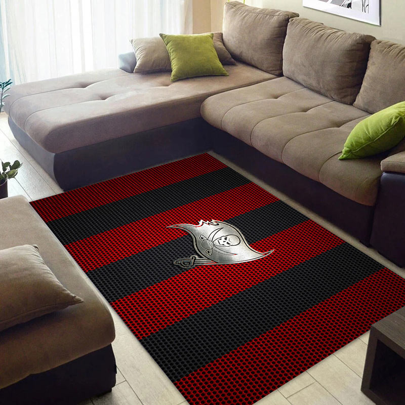 Tampa Bay Buccaneers Area Rug NFL Area Rug Dining Room Rug Indoor Rug Rectangle Carpet