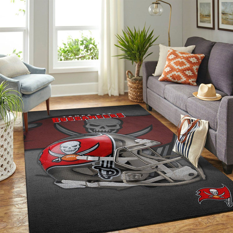 Tampa Bay Buccaneers Rug NFL Area Rug Bathroom Rug Indoor Rug Rectangle Carpet